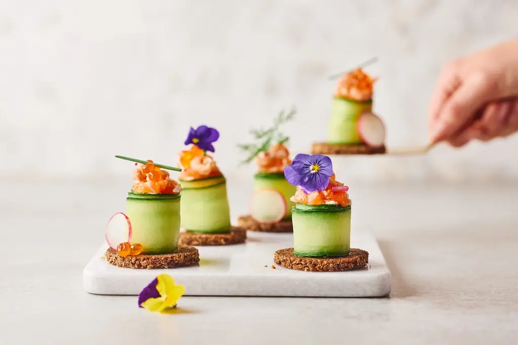 Hartige smørrebrød-taartjes