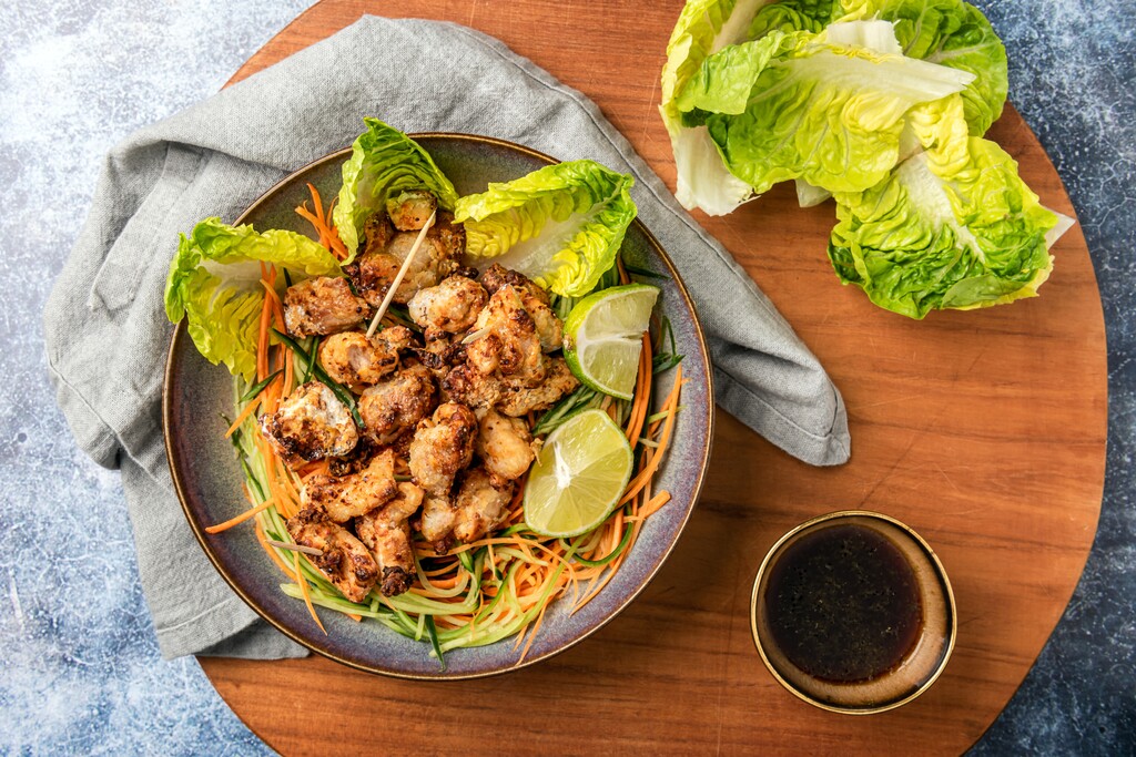 Crispy Air Fryer Chicken Pieces with Soy Glaze