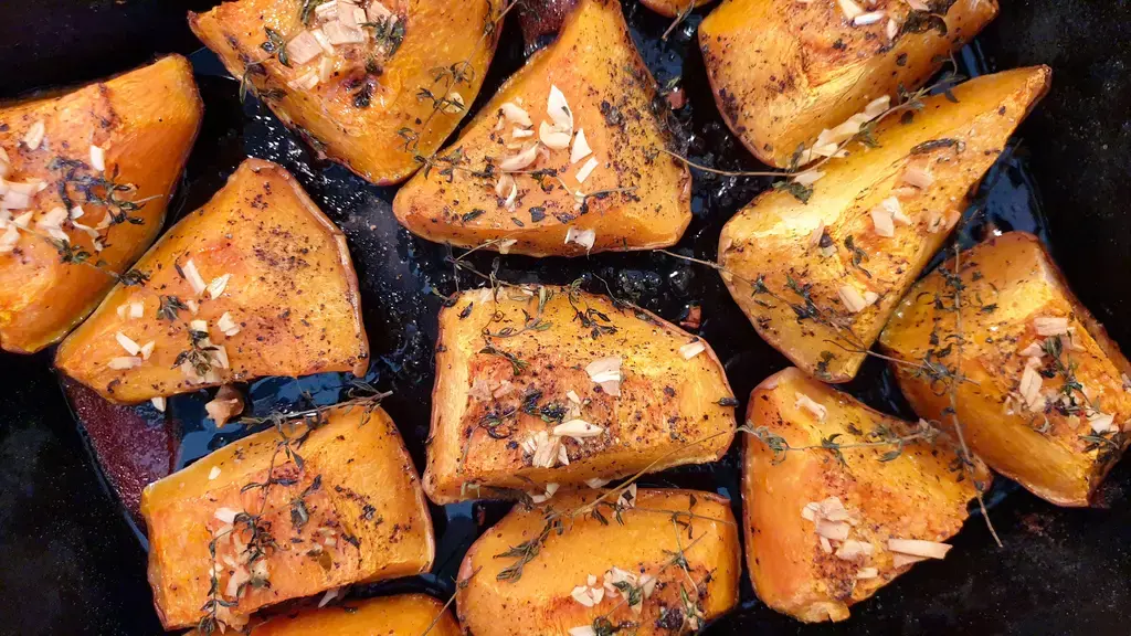 Pompoen uit de oven