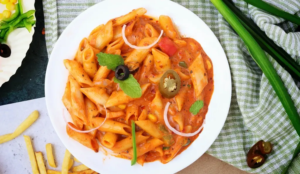 Pompoenpasta uit de oven