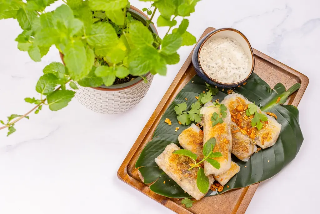 Dumplings met paddenstoelen en truffelsaus