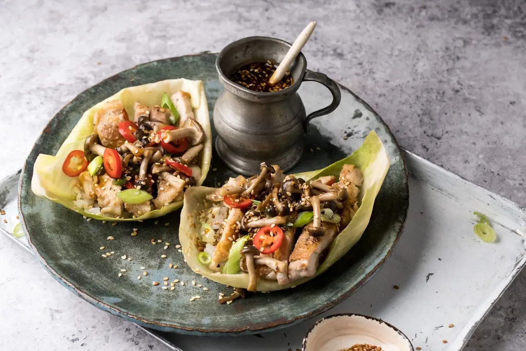 Kip teriyaki van de BBQ