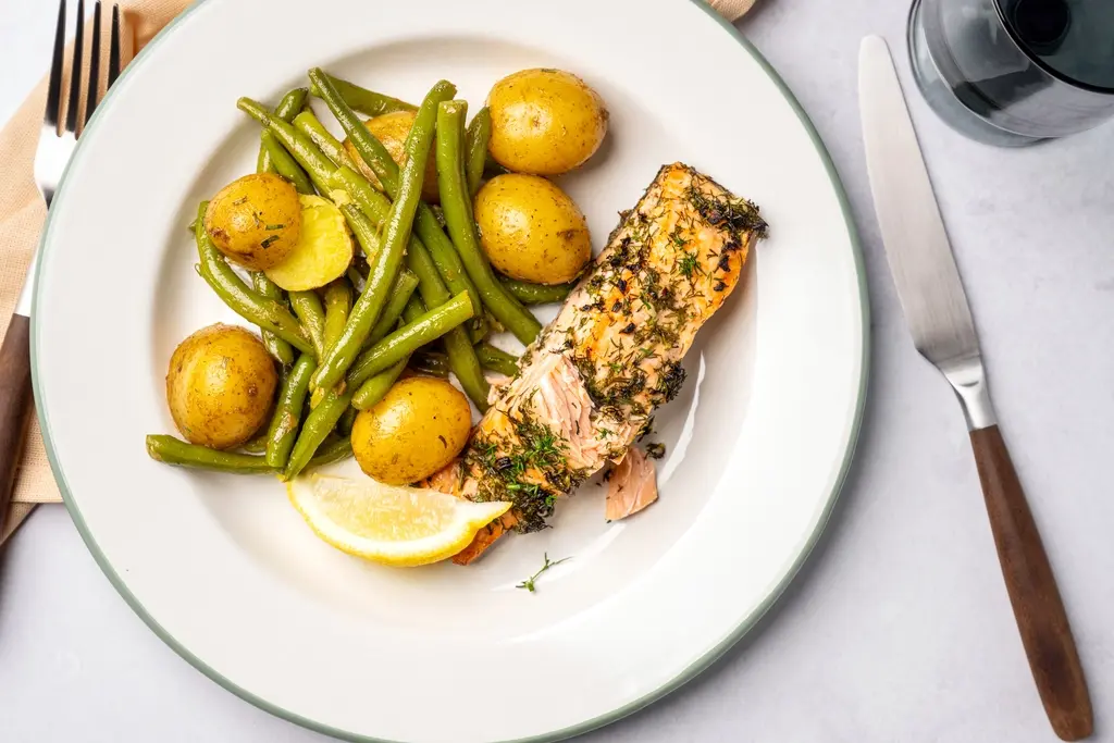 Zalm met citroen en dille