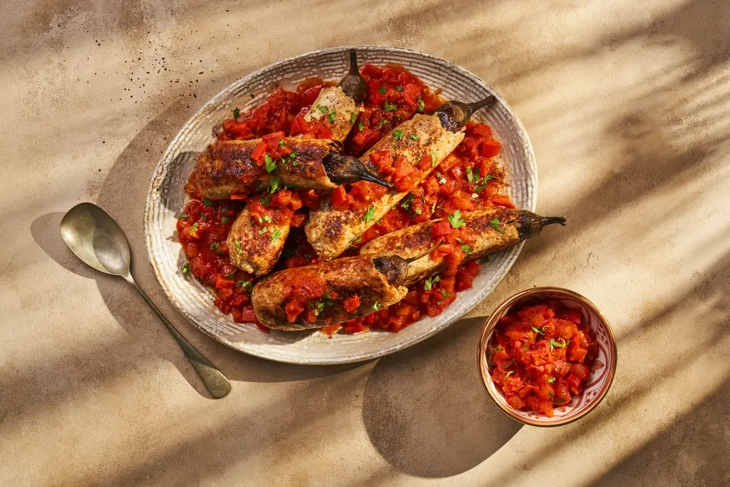 Aubergine-kebab