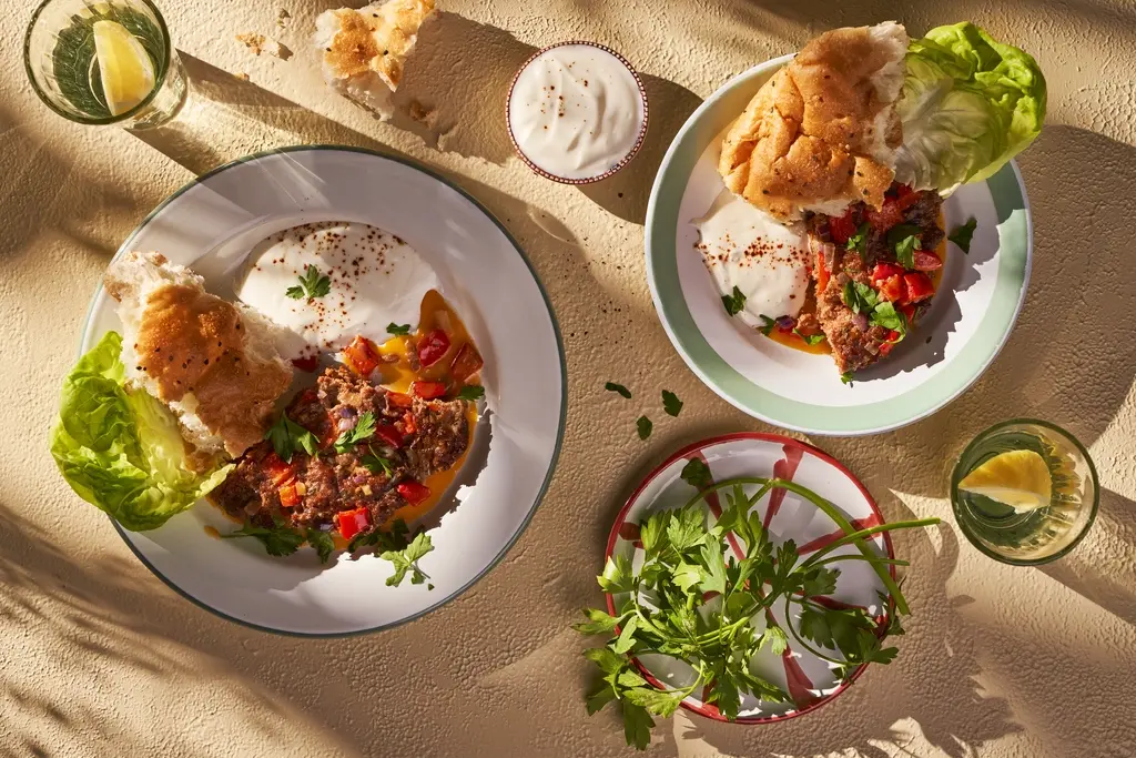 Lamskebab met Turks brood