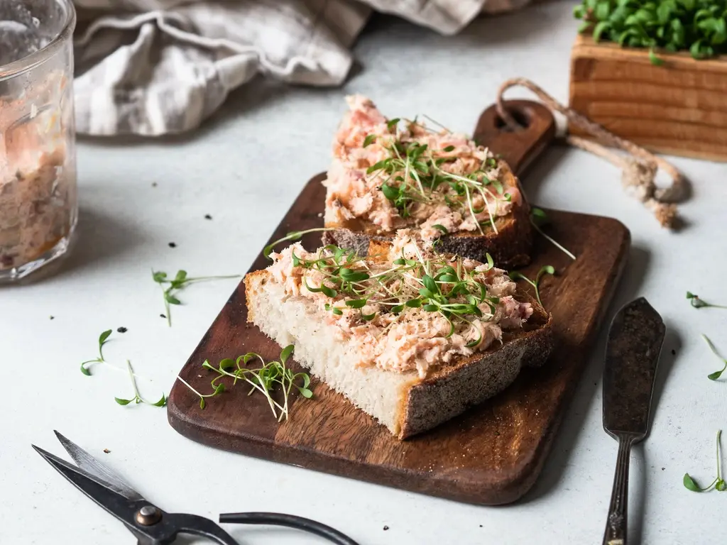 Gerookte zalmsalade