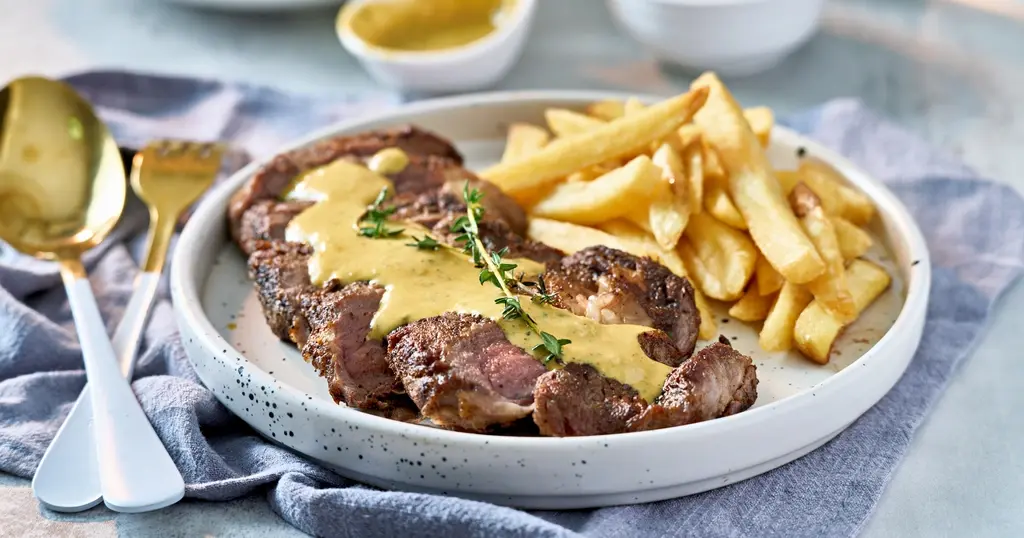 Steak béarnaise met Vlaamse frietjes