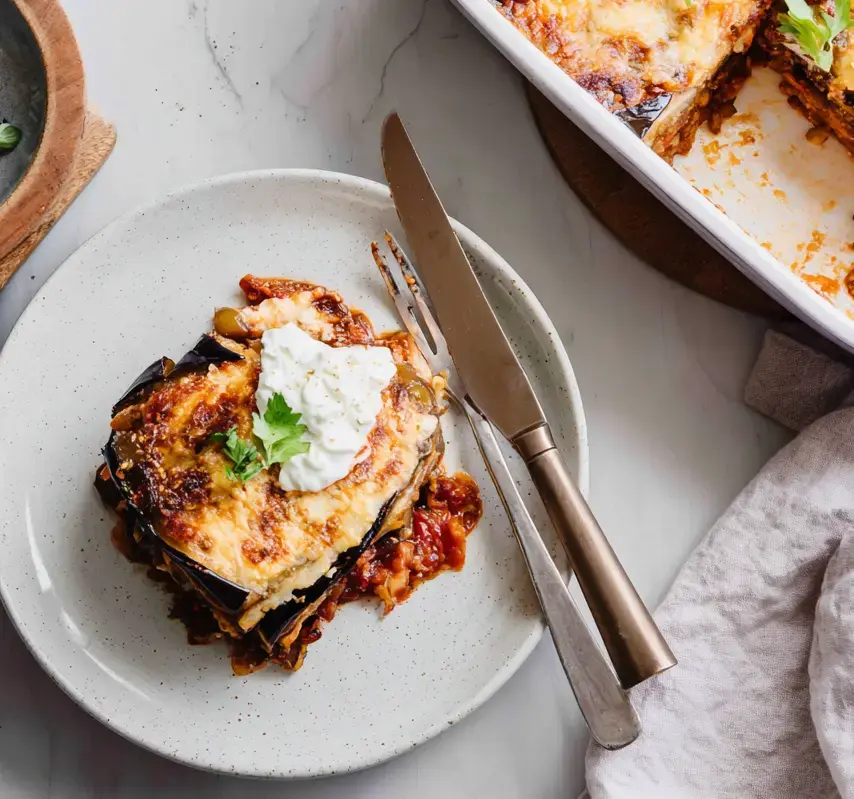 Vegetarische moussaka