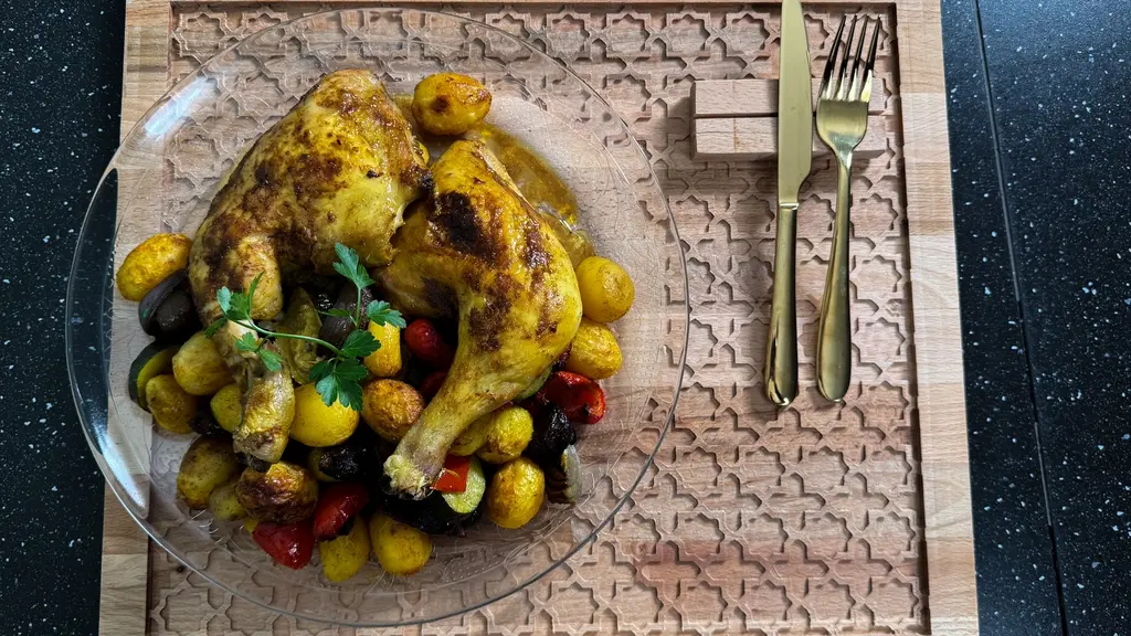 Ovenkip met Ras el Hanout