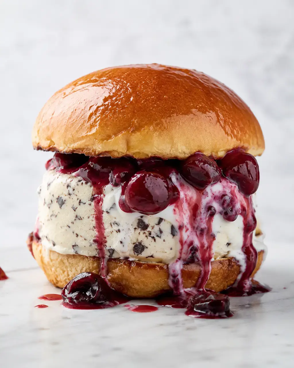 Brioche-ijsbuns